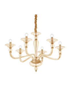 Подвесная люстра Ideal Lux Danieli SP6 Ambra 159942