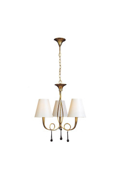 Подвесная люстра Mantra Paola Painted Gold 3542