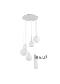 Подвесная люстра Ideal Lux Soft SP6 Bianco 087818