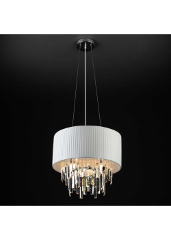 Подвесная люстра Eurosvet Amantea 10122/6 хром/прозрачный хрусталь Strotskis Smart