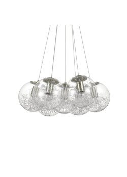Подвесная люстра Ideal Lux Mapa Sat SP7 Nickel 176062