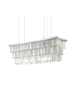 Подвесная люстра Ideal Lux Martinez SP8 Cromo 166360