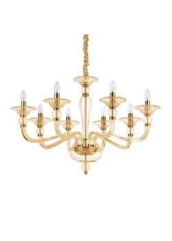 Подвесная люстра Ideal Lux Danieli SP8 Ambra 159973