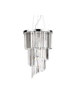 Подвесная люстра Ideal Lux Carlton SP8 Cromo 117737