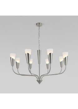Подвесная люстра Eurosvet Rhyton 60167/8 никель