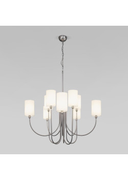 Подвесная люстра Eurosvet Abbey 60164/10 никель Smart