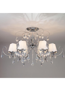 Подвесная люстра Eurosvet 10021/6 хром/прозрачный хрусталь Strotskis