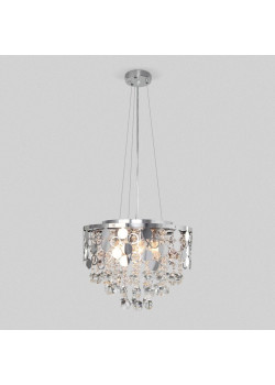 Подвесная люстра Eurosvet Lianna 10123/6 хром/прозрачный хрусталь Strotskis Smart