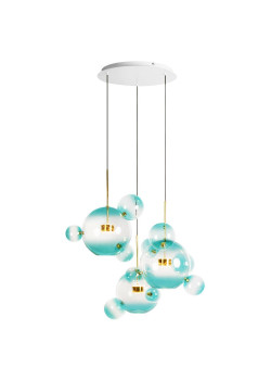 Подвесная светодиодная люстра Loft IT Bolle 2027-D3 Blue