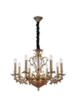 Подвесная люстра Lucia Tucci Firenze 1780.8.2 Antique Gold