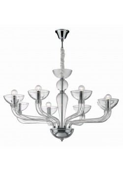 Подвесная люстра Ideal Lux Casanova SP8 Trasparente 044255