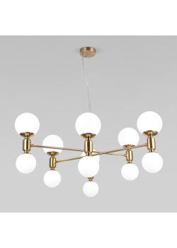 Подвесная люстра Eurosvet Bubble 30182 латунь