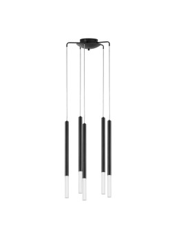 L5T747147 Люстра TUBO LED 25W 1400LM 360G ЧЕРНЫЙ 4000K