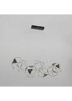 Подвесная светодиодная люстра Eurosvet Uma 90368/7 черный жемчуг