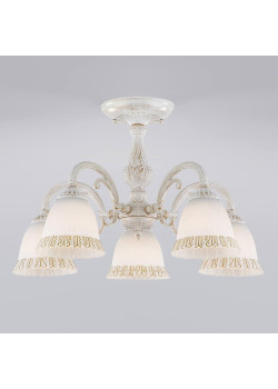 Потолочная люстра Eurosvet Campina 60107/5 белый с золотом