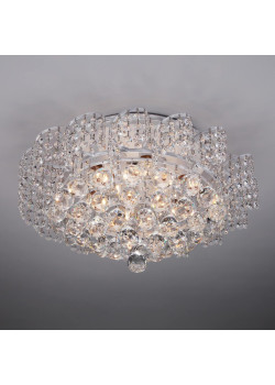 Потолочная люстра Eurosvet 16017/9 белый с серебром Strotskis