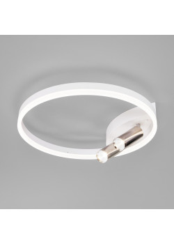 Потолочная светодиодная люстра Eurosvet Luminari 90247/3 белый / хром