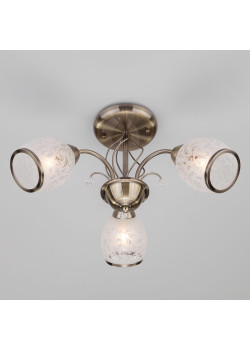 Подвесная люстра Eurosvet 30026/3 античная бронза