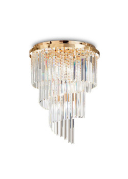 Потолочная люстра Ideal Lux Carlton PL12 Oro 213507