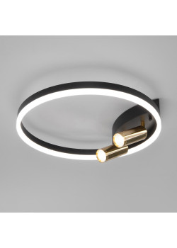 Потолочная светодиодная люстра Eurosvet Luminari 90247/3 черный / золото