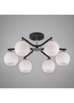 Потолочная люстра Eurosvet 30145/6 хром/венге