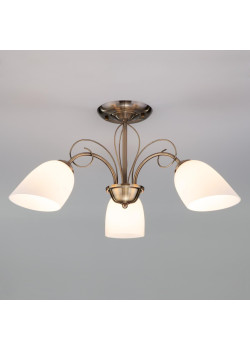 Подвесная люстра Eurosvet 30107/3 античная бронза