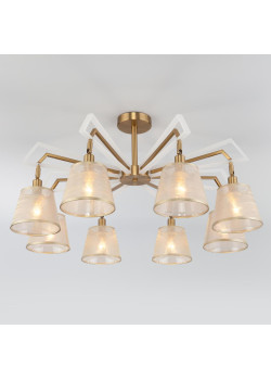 Потолочная люстра Eurosvet 60082/8 золотая бронза