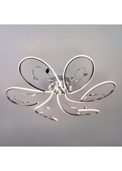 Потолочная светодиодная люстра Eurosvet Venzel 90082/6 хром