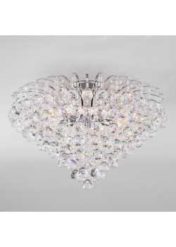 Потолочная люстра Eurosvet 3299/9 хром/прозрачный хрусталь Strotskis