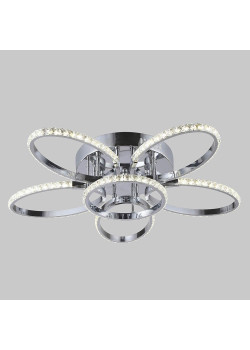 Потолочная светодиодная люстра Eurosvet Soul 90098/6 хром