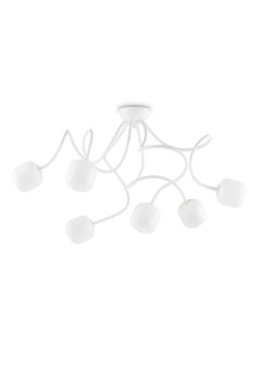 Потолочная люстра Ideal Lux Octopus PL6 Bianco 174921