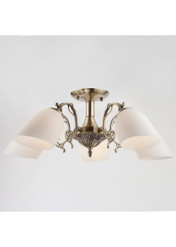 Подвесная люстра Eurosvet 22010/5 античная бронза