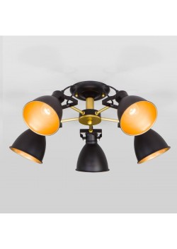 Потолочная люстра Eurosvet Denley 70112/5 черный