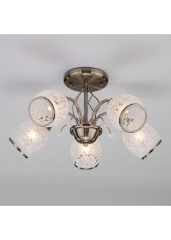 Подвесная люстра Eurosvet 30026/5 античная бронза