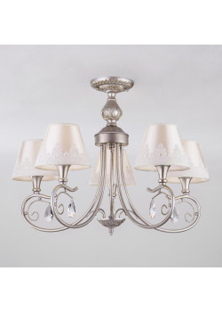 Подвесная люстра Eurosvet 60069/5 серебро