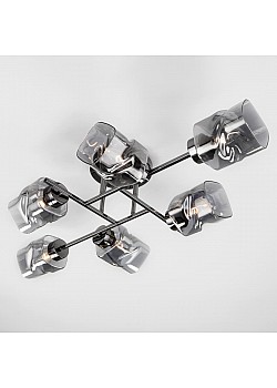 Потолочная люстра Eurosvet Hilari 30165/6 черный жемчуг