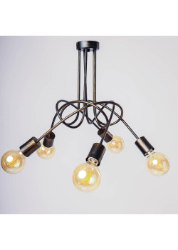 Потолочная люстра Adilux Tango Black Patina 10135