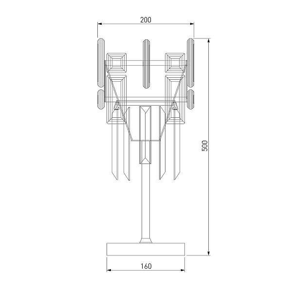 Настольная лампа Bogates Lago 01108/1 Strotskis