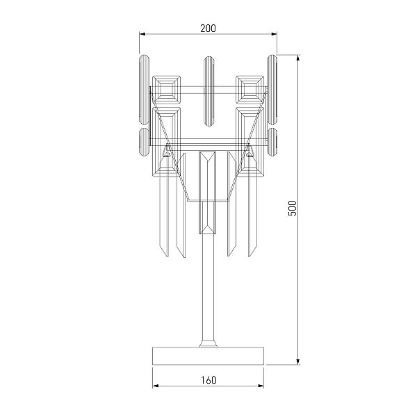 Настольная лампа Bogates Lago 01108/1 Strotskis