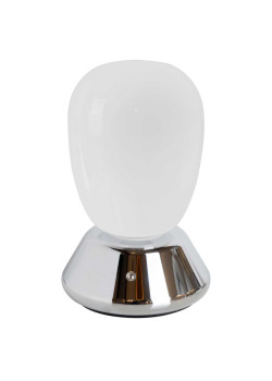 Настольная лампа диммируемая 10W 3000K матовый/хром Uovo III Lightstar 807914