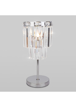 Настольная лампа Eurosvet Elegante 01136/1 хром/прозрачный хрусталь Strotskis