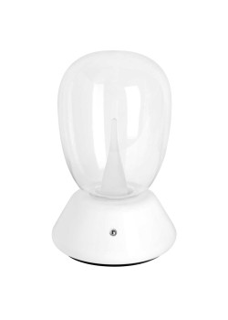 Настольная лампа диммируемая 10W 3000K прозрачный/белый Uovo III Lightstar 807906