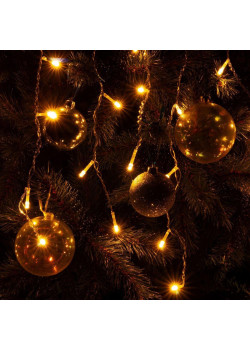 Светодиодная гирлянда Eurosvet Бахрома 230V 100-001 теплый белый