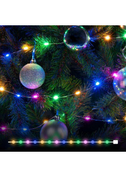 Светодиодная гирлянда Eurosvet Нить Роса 230V 400-009 мульти