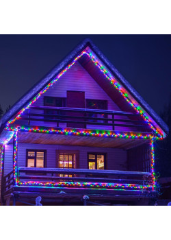 Гирлянда Eurosvet нить 20м IP65 400-102 мульти с эффектом мерцания