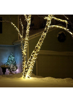 Гирлянда Eurosvet нить 20м IP65 400-102 теплый белый