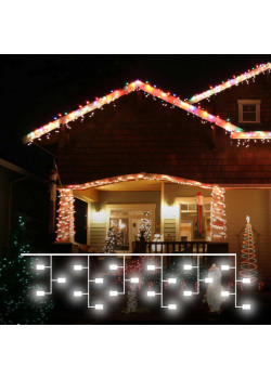 Уличная светодиодная гирлянда Eurosvet Бахрома 230V 100-101 мульти с эффектом мерцания