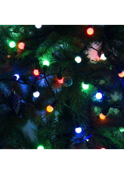 Уличная светодиодная гирлянда Eurosvet нить 230V 400-104 мульти с эффектом мерцания