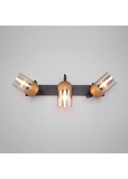 Настенный светильник Eurosvet 20122/3 черный/золото