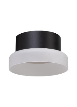 Светильник потолочный Feron HL460 Barrel OPAL 12W, 230V, GX53, черный